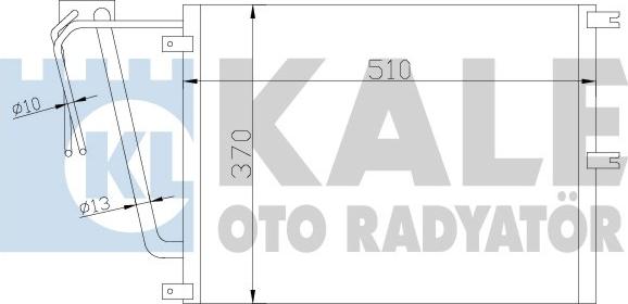 KALE OTO RADYATÖR 342565 - Конденсатор кондиционера autospares.lv