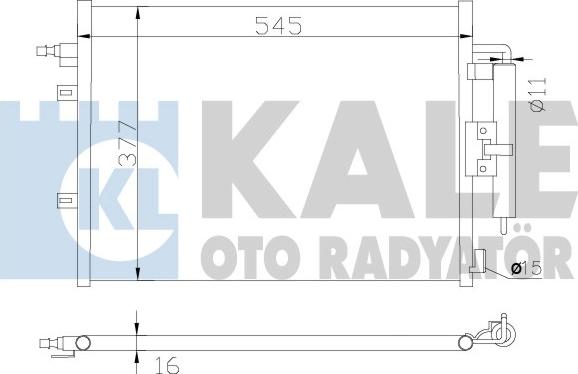 KALE OTO RADYATÖR 342585 - Конденсатор кондиционера autospares.lv