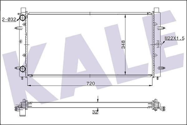 KALE OTO RADYATÖR 347535 - Радиатор, охлаждение двигателя autospares.lv