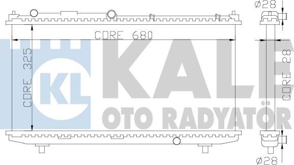 KALE OTO RADYATÖR 359900 - Радиатор, охлаждение двигателя autospares.lv