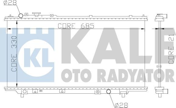 KALE OTO RADYATÖR 359700 - Радиатор, охлаждение двигателя autospares.lv