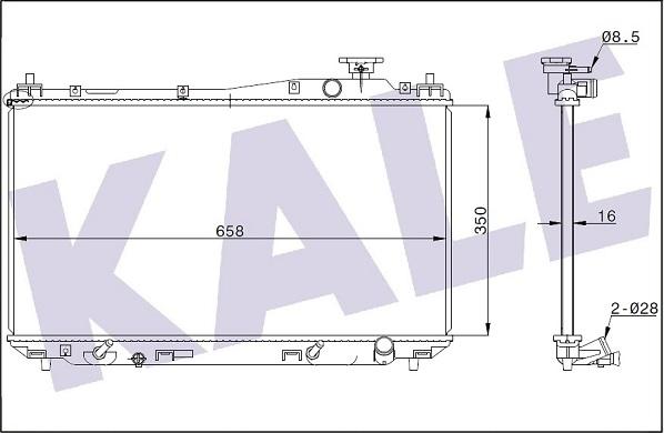 KALE OTO RADYATÖR 356900 - Радиатор, охлаждение двигателя autospares.lv