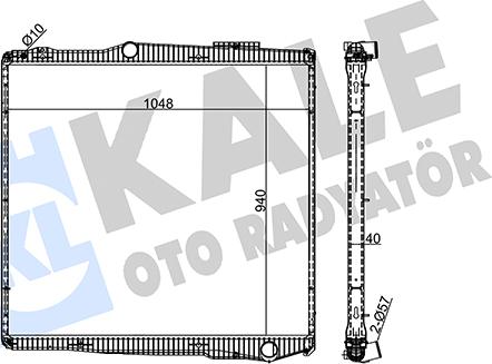 KALE OTO RADYATÖR 351410 - Радиатор, охлаждение двигателя autospares.lv