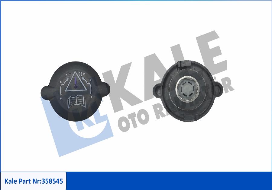 KALE OTO RADYATÖR 358545 - Крышка, резервуар охлаждающей жидкости autospares.lv