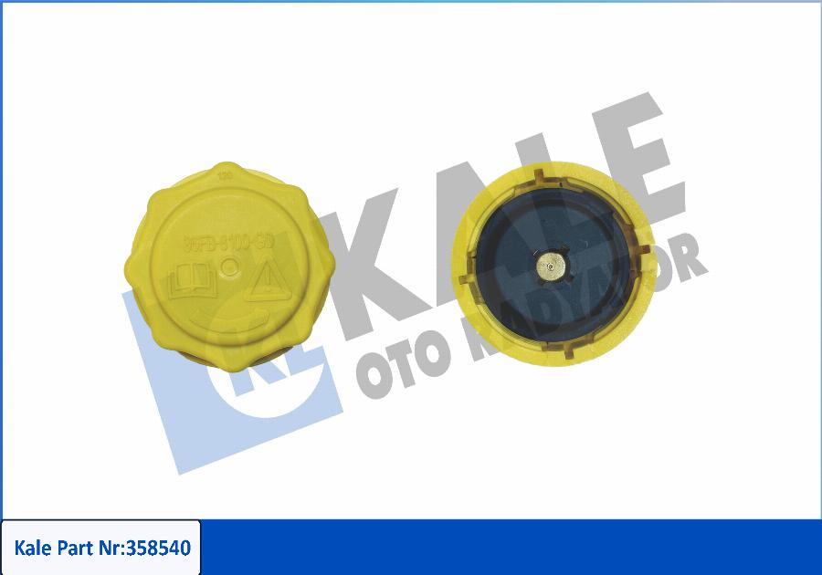 KALE OTO RADYATÖR 358540 - Крышка, резервуар охлаждающей жидкости autospares.lv