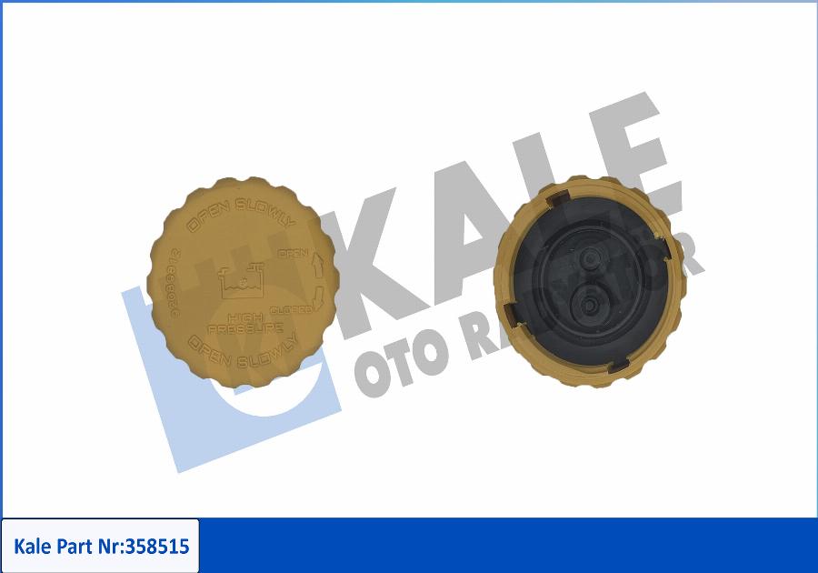 KALE OTO RADYATÖR 358515 - Крышка, резервуар охлаждающей жидкости autospares.lv