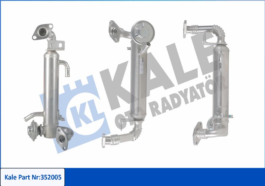 KALE OTO RADYATÖR 352005 - Радиатор, рециркуляция ОГ autospares.lv