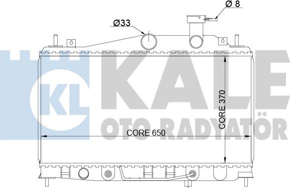 KALE OTO RADYATÖR 357900 - Радиатор, охлаждение двигателя autospares.lv