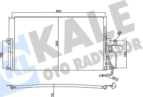 KALE OTO RADYATÖR 357880 - Конденсатор кондиционера autospares.lv