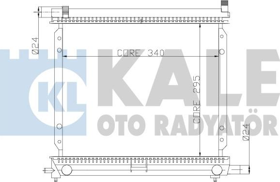 KALE OTO RADYATÖR 361300 - Радиатор, охлаждение двигателя autospares.lv