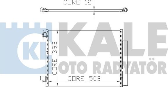 KALE OTO RADYATÖR 301300 - Конденсатор кондиционера autospares.lv