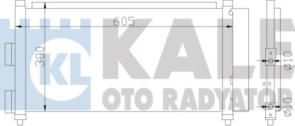 KALE OTO RADYATÖR 386000 - Конденсатор кондиционера autospares.lv