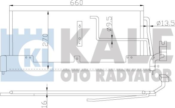 KALE OTO RADYATÖR 388800 - Конденсатор кондиционера autospares.lv