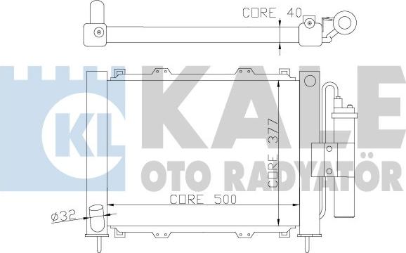 KALE OTO RADYATÖR 382400 - Модуль охлаждения autospares.lv