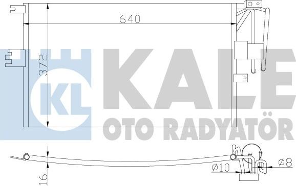 KALE OTO RADYATÖR 382300 - Конденсатор кондиционера autospares.lv