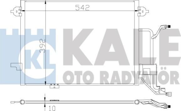 KALE OTO RADYATÖR 375500 - Конденсатор кондиционера autospares.lv