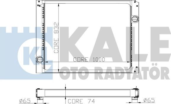 KALE OTO RADYATÖR 262700 - Радиатор, охлаждение двигателя autospares.lv