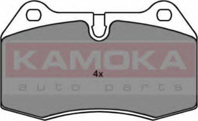 Kamoka 1011996 - Тормозные колодки, дисковые, комплект autospares.lv