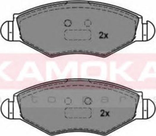 Kamoka 1012756 - Тормозные колодки, дисковые, комплект autospares.lv