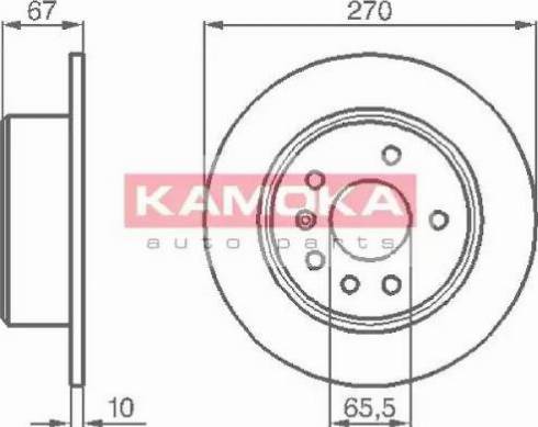 Kamoka 103478 - Тормозной диск autospares.lv