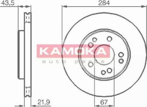 Kamoka 103362 - Тормозной диск autospares.lv