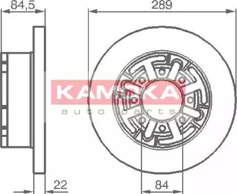 Kamoka 103281 - Тормозной диск autospares.lv
