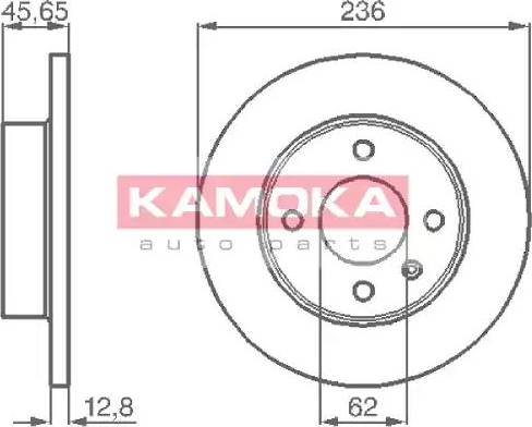 Kamoka 103718 - Тормозной диск autospares.lv