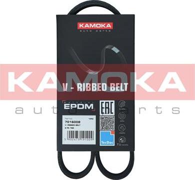 Kamoka 7016008 - Поликлиновой ремень autospares.lv