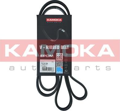 Kamoka 7016156 - Поликлиновой ремень autospares.lv