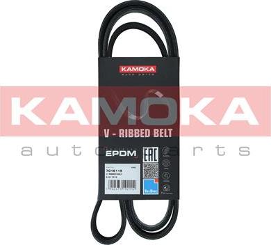 Kamoka 7016119 - Поликлиновой ремень autospares.lv