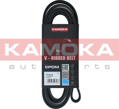 Kamoka 7016234 - Поликлиновой ремень autospares.lv