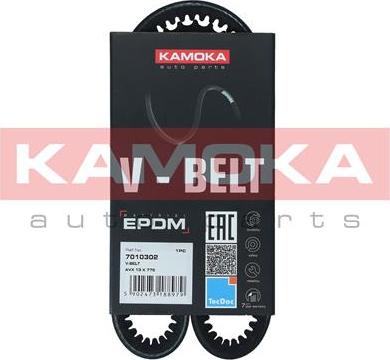 Kamoka 7010302 - Клиновой ремень, поперечные рёбра autospares.lv