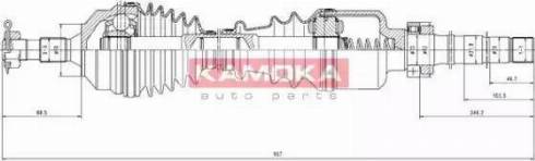 Kamoka CT1138966 - Приводной вал autospares.lv