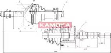 Kamoka CT1138914 - Приводной вал autospares.lv