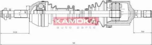 Kamoka CT1138913 - Приводной вал autospares.lv