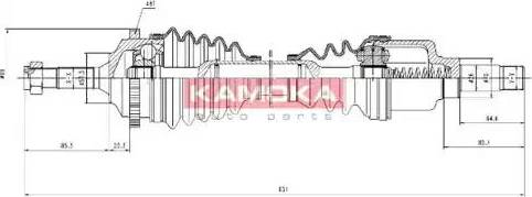 Kamoka CT1138936A - Приводной вал autospares.lv