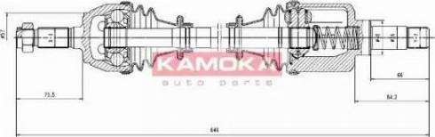 Kamoka CT1138933 - Приводной вал autospares.lv