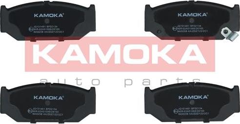 Kamoka JQ101461 - Тормозные колодки, дисковые, комплект autospares.lv