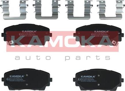 Kamoka JQ101409 - Тормозные колодки, дисковые, комплект autospares.lv