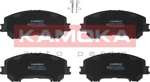 Kamoka JQ101411 - Тормозные колодки, дисковые, комплект autospares.lv