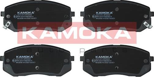 Kamoka JQ101473 - Тормозные колодки, дисковые, комплект autospares.lv