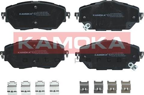 Kamoka JQ101006 - Тормозные колодки, дисковые, комплект autospares.lv