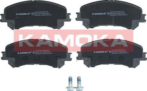 Kamoka JQ101008 - Тормозные колодки, дисковые, комплект autospares.lv