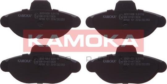 Kamoka JQ1011498 - Тормозные колодки, дисковые, комплект autospares.lv