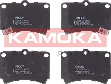 Kamoka JQ1011430 - Тормозные колодки, дисковые, комплект autospares.lv