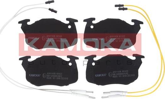 Kamoka JQ1011438 - Тормозные колодки, дисковые, комплект autospares.lv