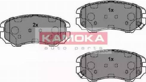 Kamoka JQ101142 - Тормозные колодки, дисковые, комплект autospares.lv