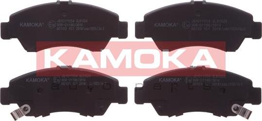 Kamoka JQ1011554 - Тормозные колодки, дисковые, комплект autospares.lv