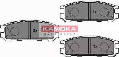 Kamoka JQ1011580 - Тормозные колодки, дисковые, комплект autospares.lv