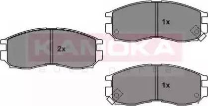 Kamoka JQ1011528 - Тормозные колодки, дисковые, комплект autospares.lv